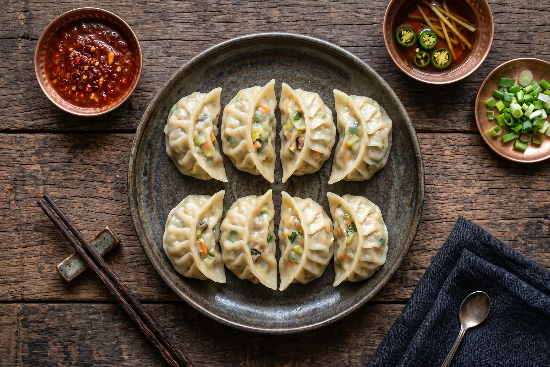 Veg Steamed Momos (8 pcs)
